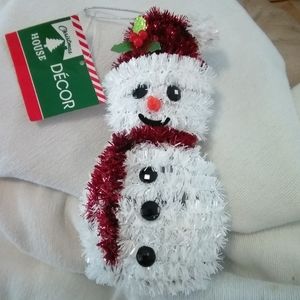 Closing🥳 Sparkly snowman decoration